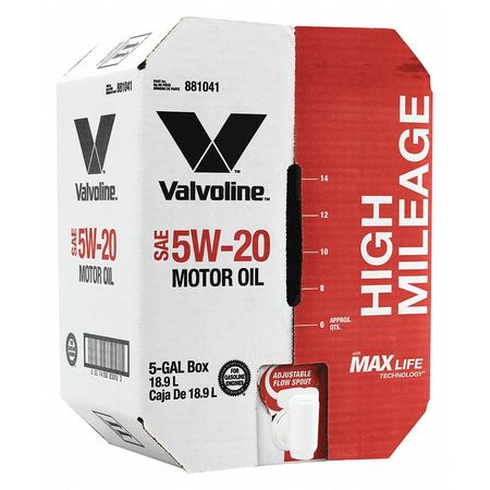 Motor Oil,5 Gal. Sz,5w-20 Sae Grade,box