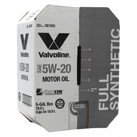 Motor Oil,5 Gal. Sz,5w-20 Sae Grade,box