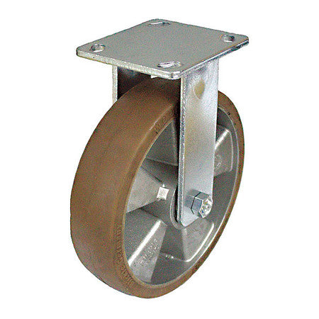 Plate Caster,1766 Lb. Load,brown Wheel (