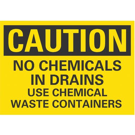 Caution Sign,10" W,7" H,0.004" Thickness