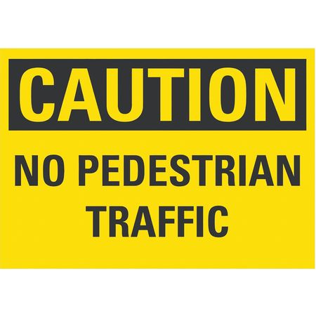 Caution Sign,10" W,7" H,0.004" Thickness