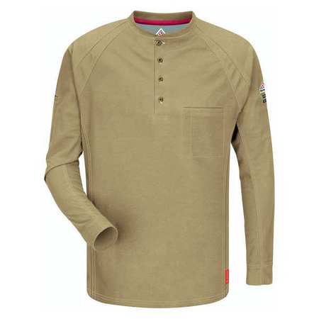 Flame-resistant Crewneck Shirt,m,khaki (