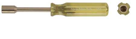 Nut Driver,1/4",solid,fluted,3-7/16" (1