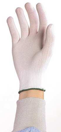 Cleanroom Gloves,polyester,size L,pk10 (