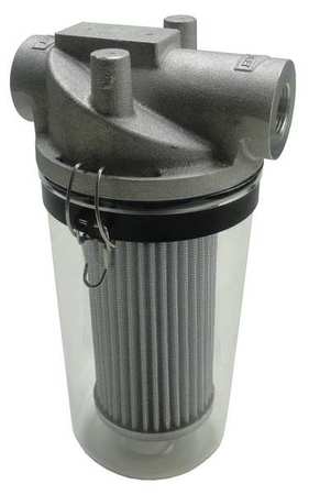 T-style Inlet Vacuum Filter,1-1/4 In (1