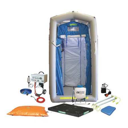 Decontamination Shower,blue,775 Lb. (1 U