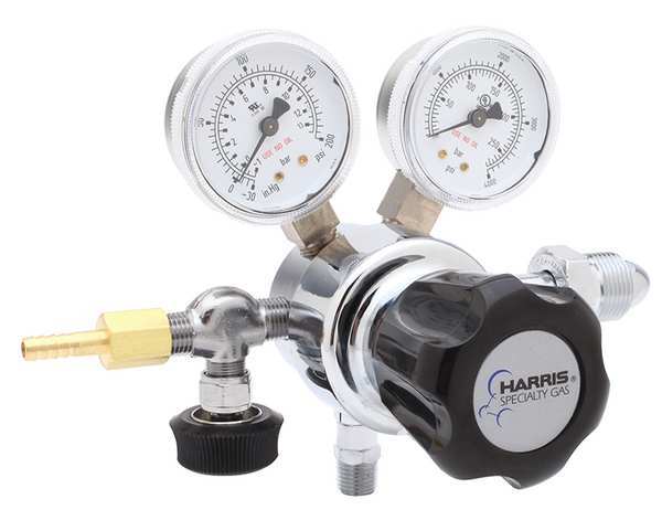 Specialty Gas Regulator, Single Stage, CGA-590, 0 to 50 psi, Use With: Industrial Air