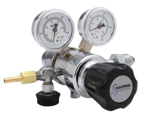 Specialty Gas Regulator, Two Stage, CGA-350, 0 to 125 psi, Use With: Hydrogen