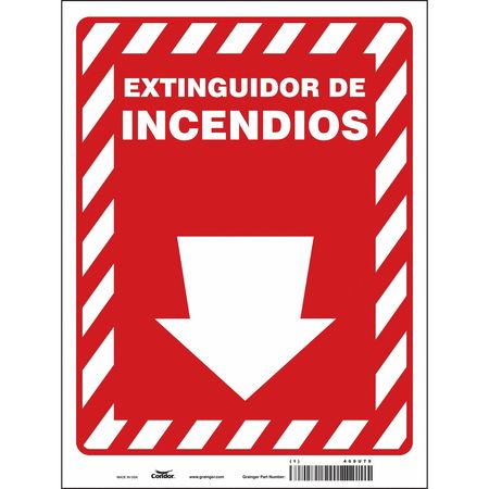 Safety Sign,9" W,12" H,0.004" Thickness