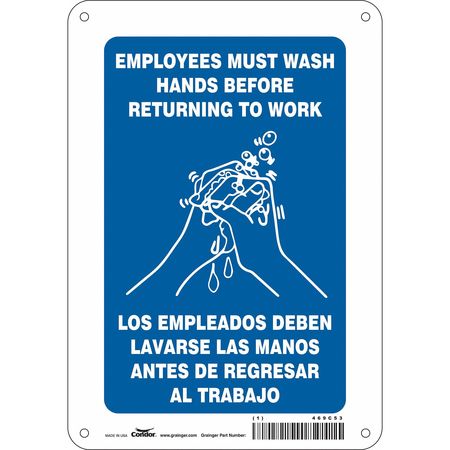 Safety Sign,7" Wx10" H,0.055" Thickness