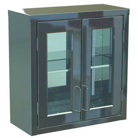 Wall Mounted Supply Cabinet,2 Door,28" H