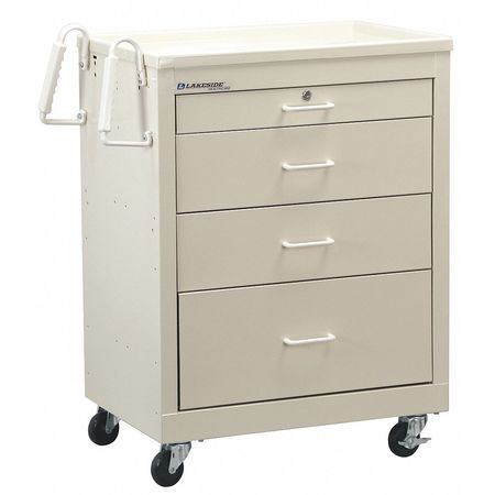 Bedside Cart,beige Cabinet (1 Units In E