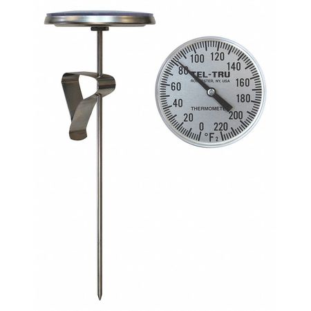 Analog Dial Thermometer,stem 18" L (1 Un