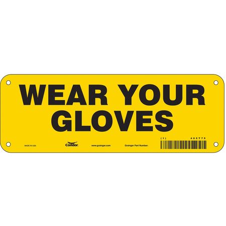 Safety Sign,personal Protection,3-1/2" H