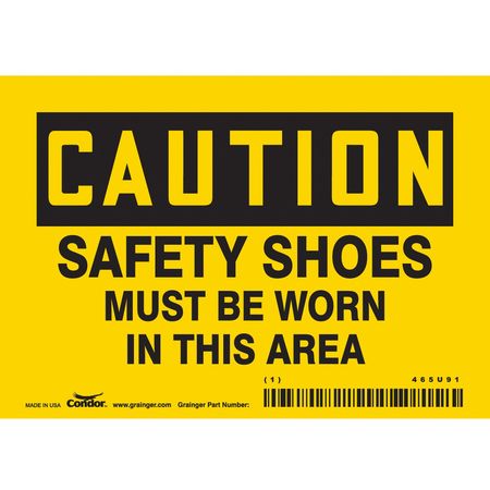 Safety Sign,personal Protection,3-1/2" H