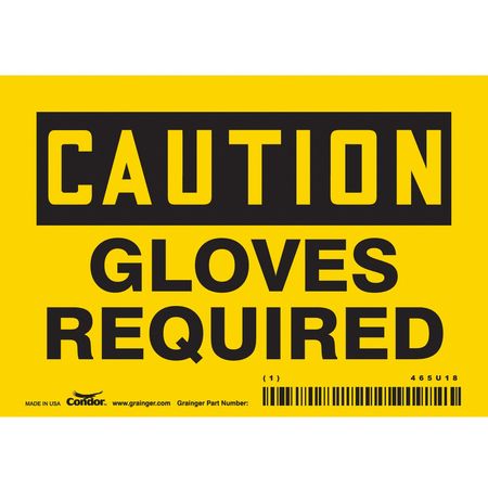 Safety Sign,personal Protection,3-1/2" H