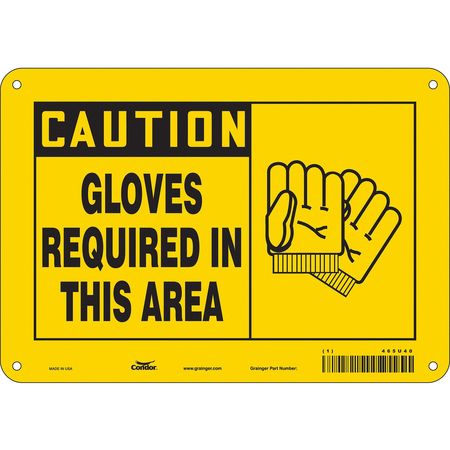 Safety Sign,personal Protection,7" H (3