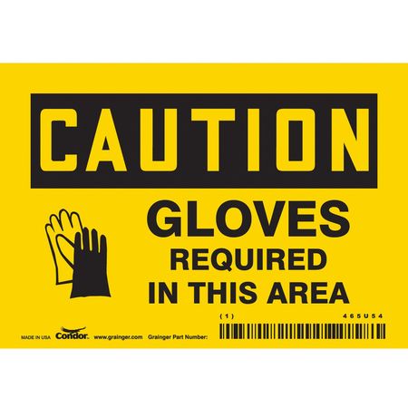 Safety Sign,personal Protection,3-1/2" H