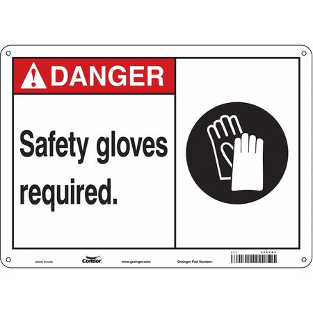 Safety Sign,personal Protection,10" H (2