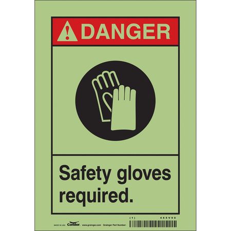 Safety Sign,personal Protection,10" H (2