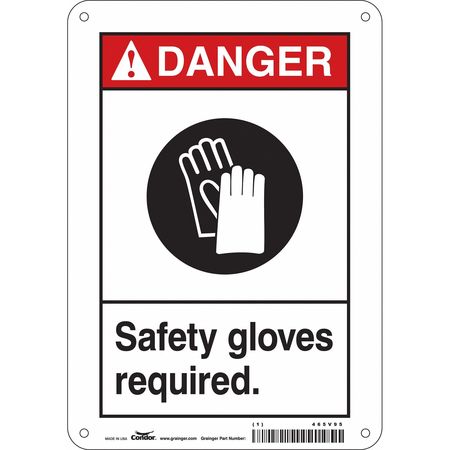 Safety Sign,personal Protection,10" H (3