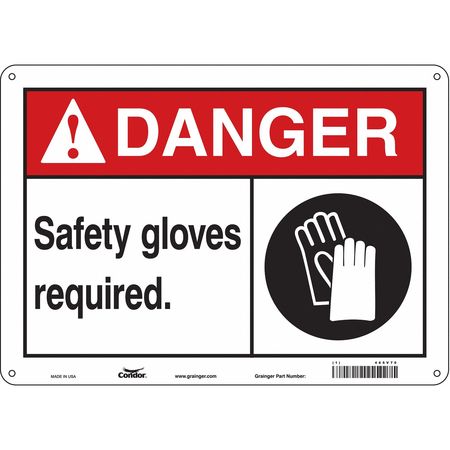 Safety Sign,personal Protection,10" H (2