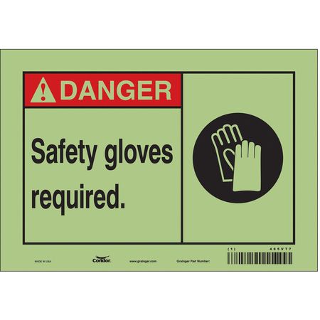 Safety Sign,personal Protection,7" H (2