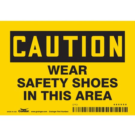 Safety Sign,personal Protection,3-1/2" H