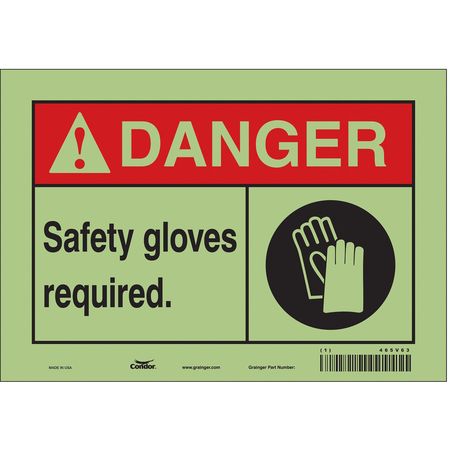 Safety Sign,personal Protection,7" H (2