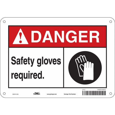 Safety Sign,personal Protection,7" H (3