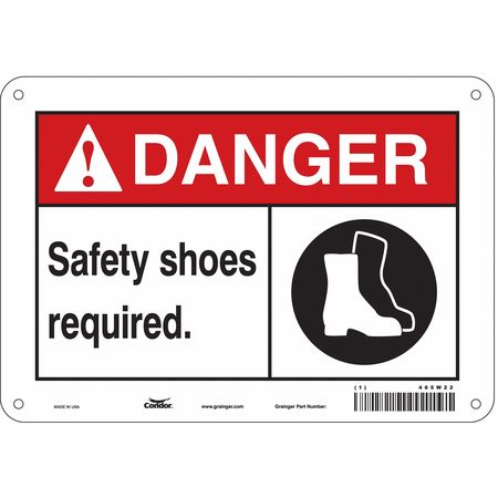 Safety Sign,personal Protection,7" H (3