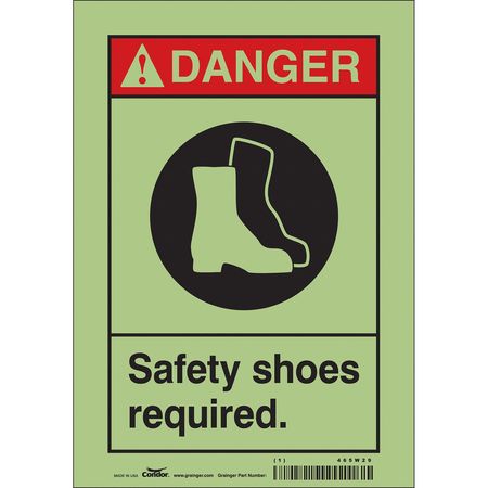 Safety Sign,personal Protection,10" H (2