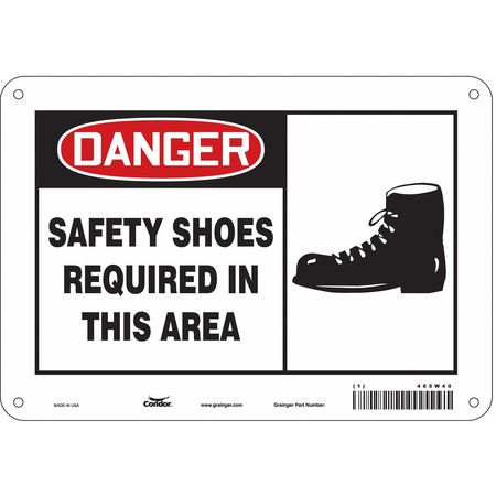 Safety Sign,personal Protection,7" H (1