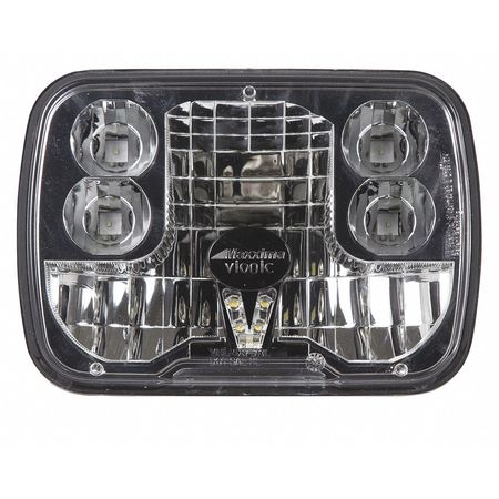 Headlight,led,8" L X 5-1/2" W,black (1 U