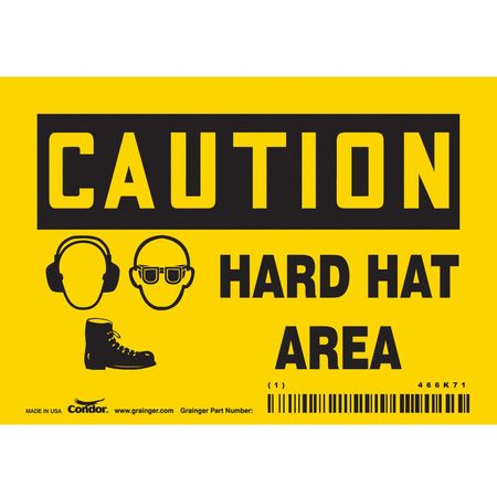 Safety Sign,personal Protection,3-1/2" H