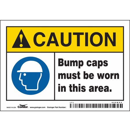 Safety Sign,personal Protection,3-1/2" H