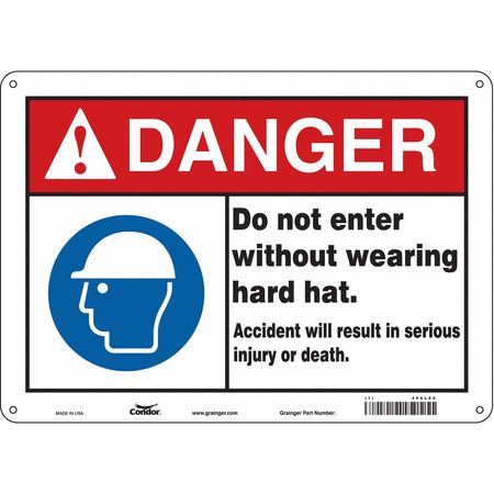 Safety Sign,personal Protection,10" H (2