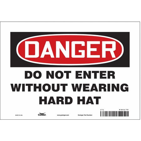 Safety Sign,personal Protection,7" H (5