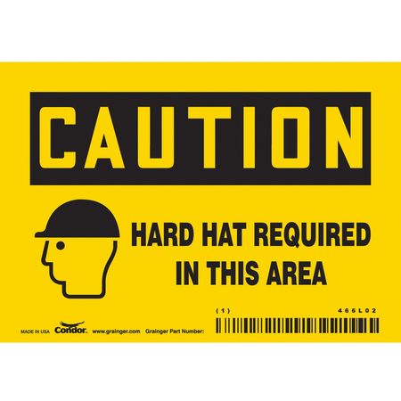 Safety Sign,personal Protection,3-1/2" H