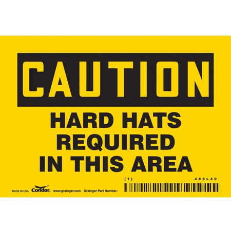 Safety Sign,personal Protection,3-1/2" H