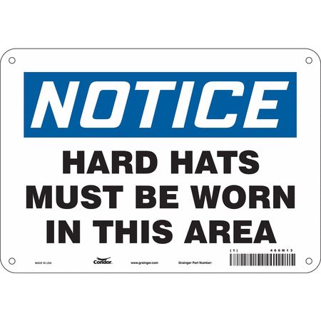 Safety Sign,personal Protection,7" H (3