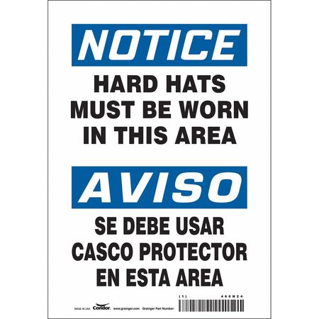 Safety Sign,personal Protection,10" H (5