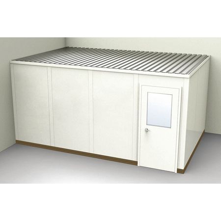 Modular In-plant Office,10 Ft. 1-1/4" D