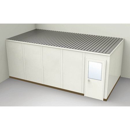 Modular In-plant Office,10 Ft. 1-1/4" D