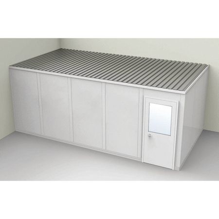 Modular In-plant Office,10 Ft. 1-1/4" D