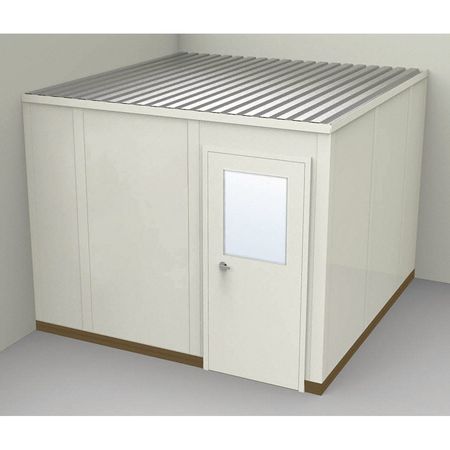 Modular In-plant Office,10 Ft. 1-1/4" D