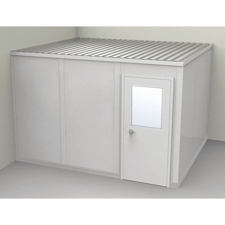 Modular In-plant Office,10 Ft. 1-1/4" D