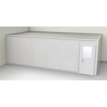 Modular In-plant Office,12 Ft. 1-1/4" D