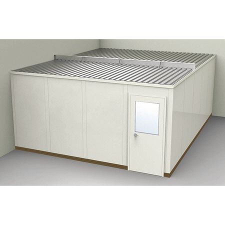 Modular In-plant Office,16 Ft. 1-1/4" D