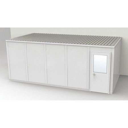 Modular In-plant Office,10 Ft. 1-1/4" D